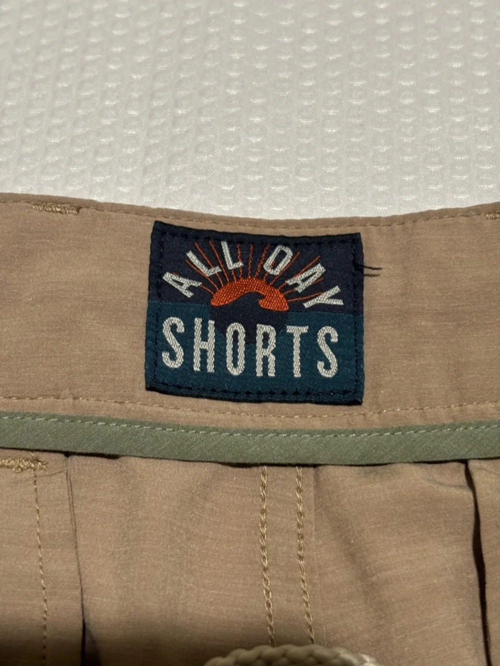 Faherty Men's Flat Front Shorts in Taupe Brown